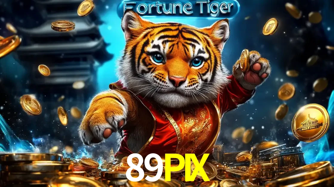 Imagem promocional do jogo de slot Fortune Tiger, com um tigre majestoso em traje tradicional cercado por uma fortuna em moedas de ouro, disponível agora no cassino 89PIX.